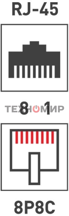 Розетка компьютерная Rexant 2-м ОП RJ45 CAT.5E бел.