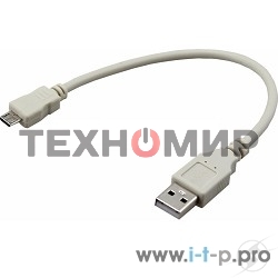 Кабель Rexant micro USB (male) - USB-A (male) 0.2M