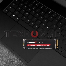 Накопитель SSD Patriot Viper VP4300 Lite, 2Tb, PCIe 4.0 x4, M.2 2280, NVMe, R/W 7400/6400, с радиатором