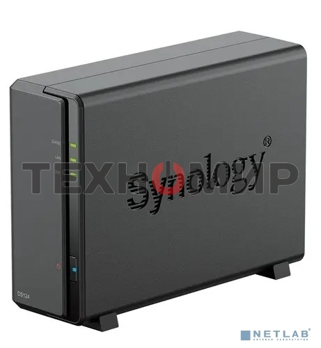 СХД SYNOLOGY настольное исполнение 1BAY NO HDD DS124