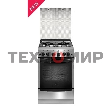 Плита газовая Gefest ПГ 5100-02 0004 серебристый, конфорок 4 шт, духовка 52 л, 50 см x 85 см x 58.5 см