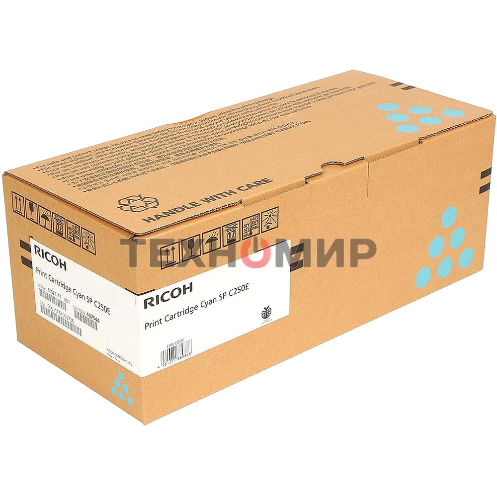 Картридж лазерный Ricoh, тип SPC250E голубой для SP C250DN/C250SF 1600 отп.