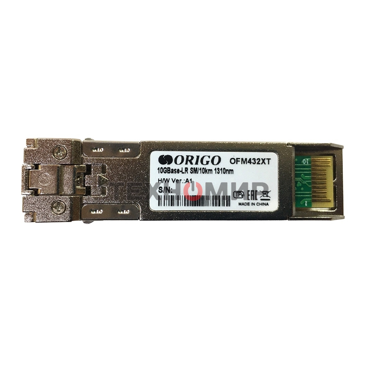 Трансивер ORIGO OFM432XT SFP+ Transceiver, 10Gbase-LR, Duplex LC, 1310nm, Single-mode, 10KM