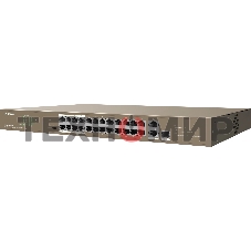 Коммутатор IP-COM F1126P-24-250W PoE неуправляемый 26-Ports 10/100 Mbps Base-TX + 1-Port 1000 Base-X SFP/24-Ports PoE (PoE бюджет 230W)