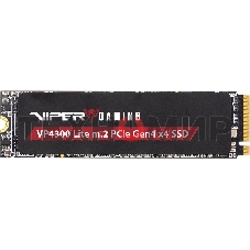 Накопитель SSD Patriot Viper VP4300 Lite, 4Tb, PCIe 4.0 x4, M.2 2280, NVMe, R/W 7400/6000, с радиатором
