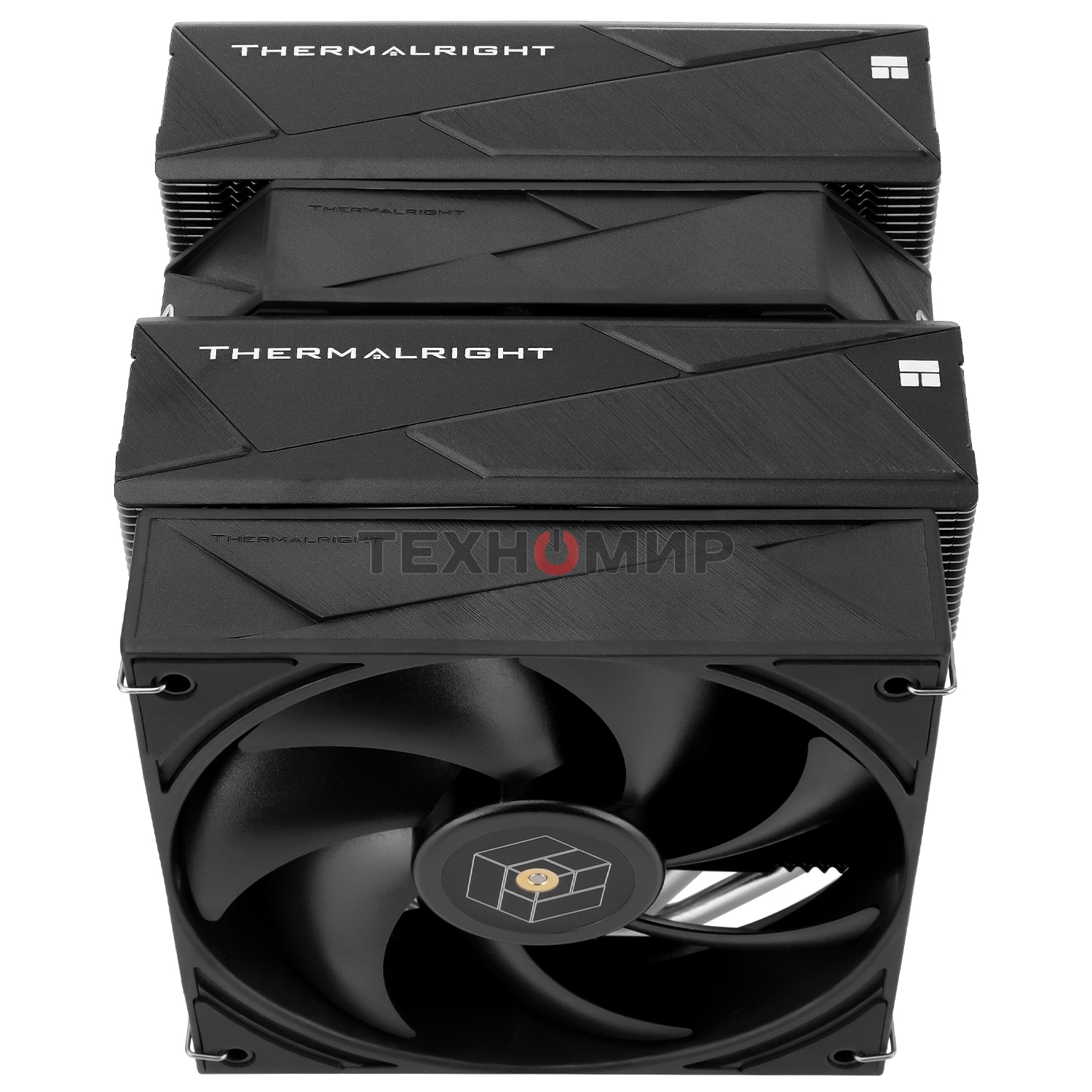 Кулер для процессора Thermalright Royal Pretor 130 (4-pin PWM, 158мм, Ni/Cu, 6x6мм, 1x120+1x130мм, 80.45CFM/81.88CFM, 29.4dBA/28.3dBA, 2150PM/1750RPM, S: 1200, 1700, 1851, 2011, 2066, 115X, AM4, AM5, silver, black)