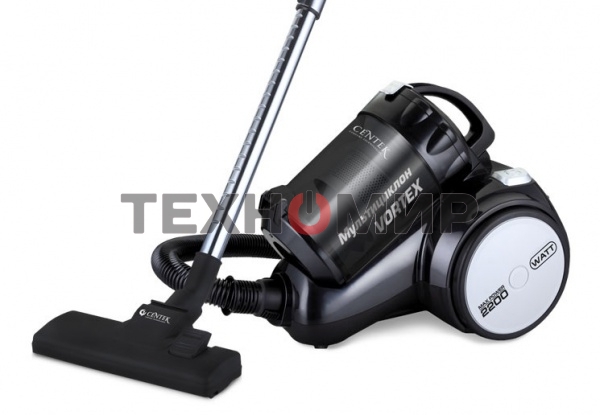 Пылесос Centek CT-2524 черный/серый, 420/2300 Вт, уборка сухая, пылесборник контейнер 2 л