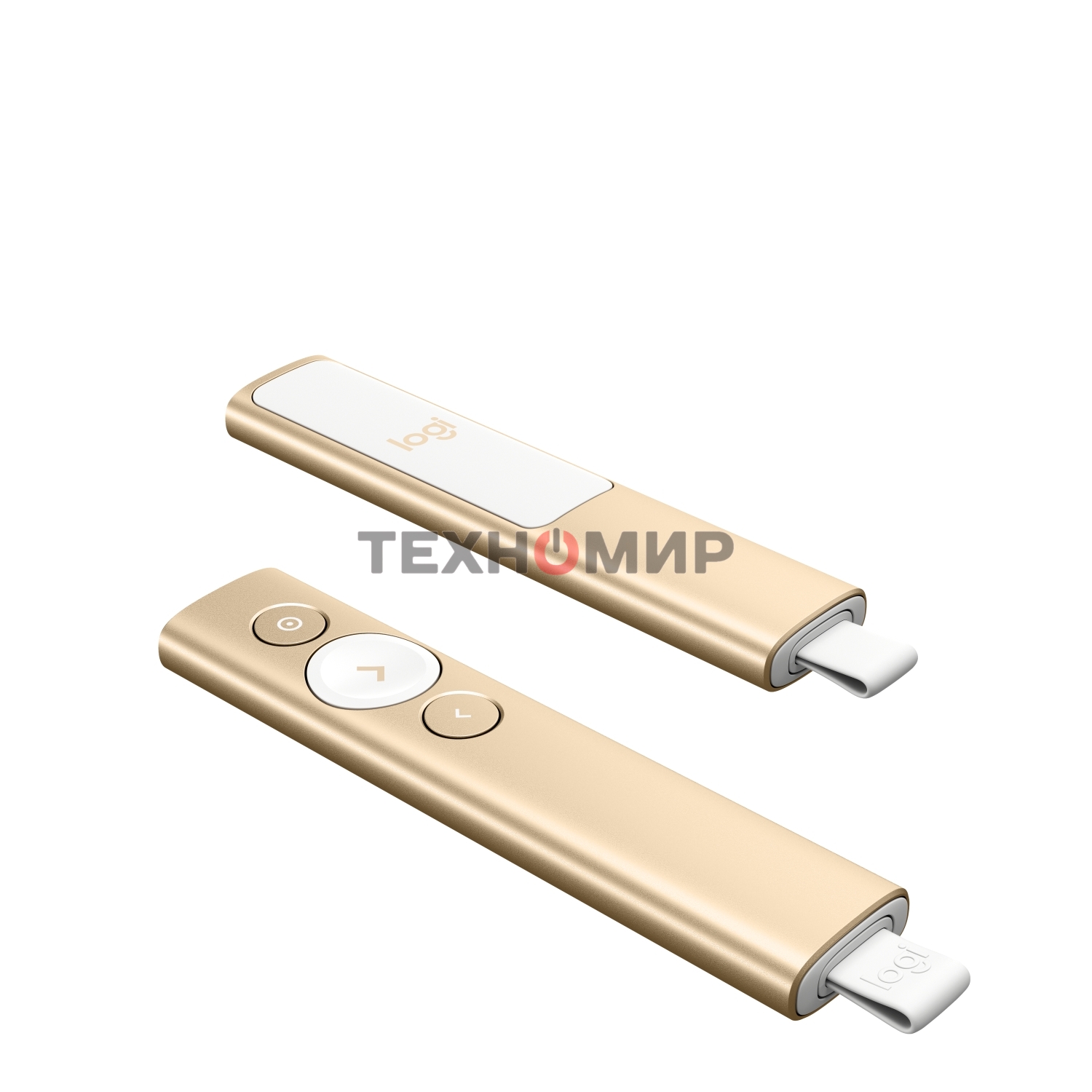 Презентер беспроводной Logitech Spotlight золотистый, радиоканал, USB, кнопки - 3