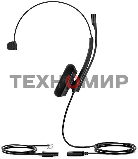 Гарнитура проводная YEALINK YHS34 Lite Mono Моно, Проводная, HD звук, QD, RJ9, шт