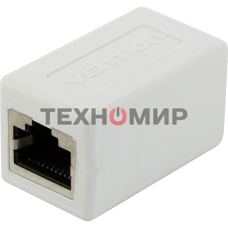 Адаптер-соединитель Vention RJ45 F/RJ45 F 8p8c кат. 6 белый