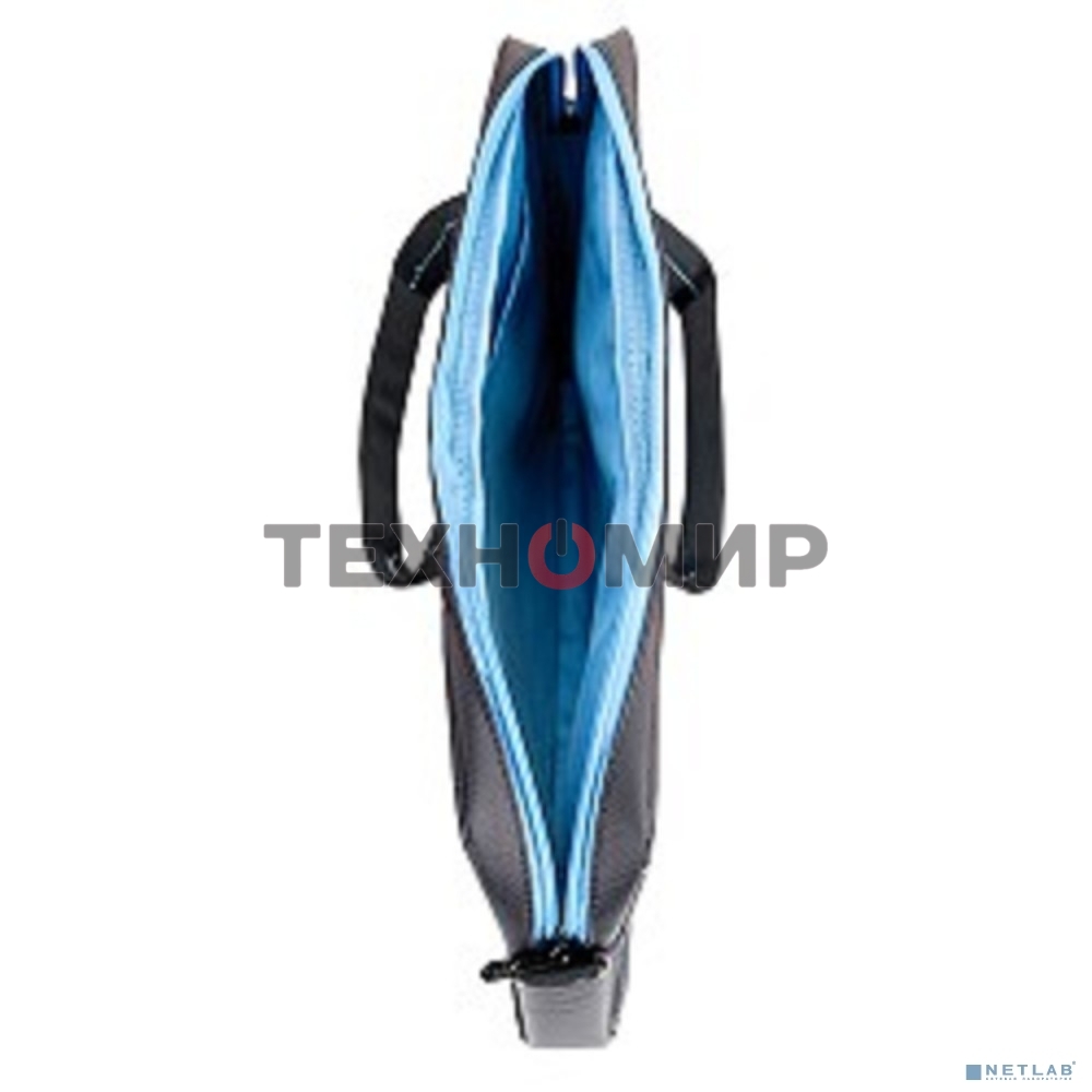 Сумка для ноутбука Сумка Continent CC-201 Gb,(нейлон, серый с голубой отстрочкой, 15,6'')