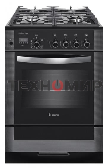 Плита газовая Gefest ПГ 6500-04 0244 черный, конфорок 4 шт, духовка 52 л, 60 см x 85 см x 60 см