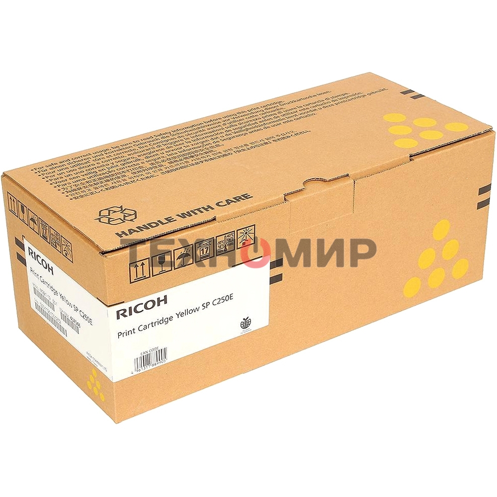 Картридж лазерный Ricoh тип SPC250E желтый для SP C250DN/C250SF 1600 отп.