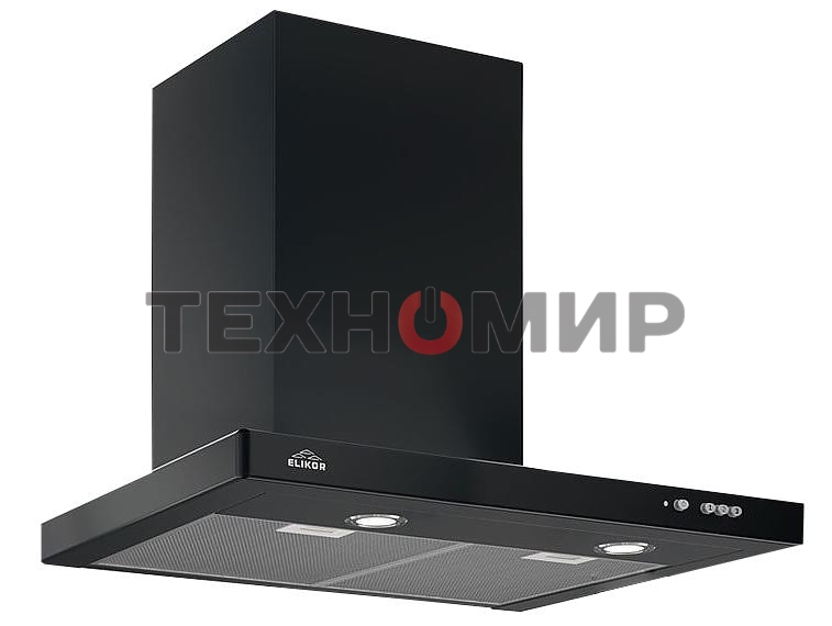 Вытяжка каминная Elikor Квадра 60П-650-К3Д черный, 60 см, 650 куб. м/ч, 56 дБ