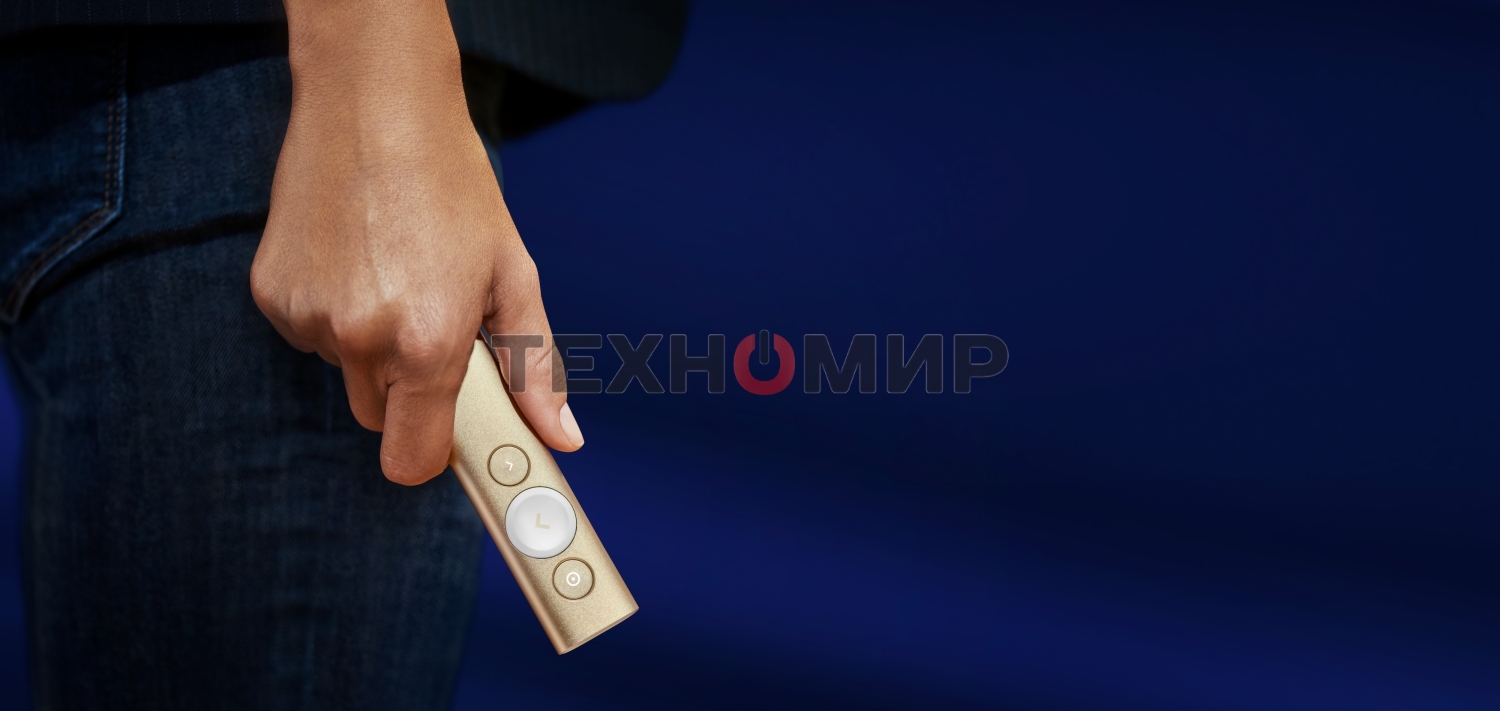 Презентер беспроводной Logitech Spotlight золотистый, радиоканал, USB, кнопки - 3