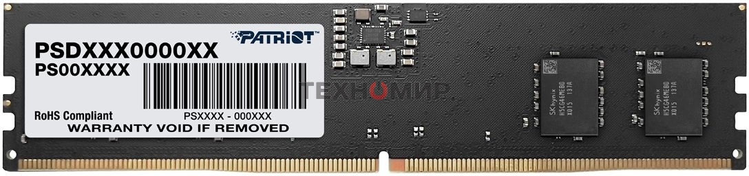 Оперативная память Patriot Signature, DDR5, 32GB (2x16 GB), 5600 MHz, CL46, DIMM