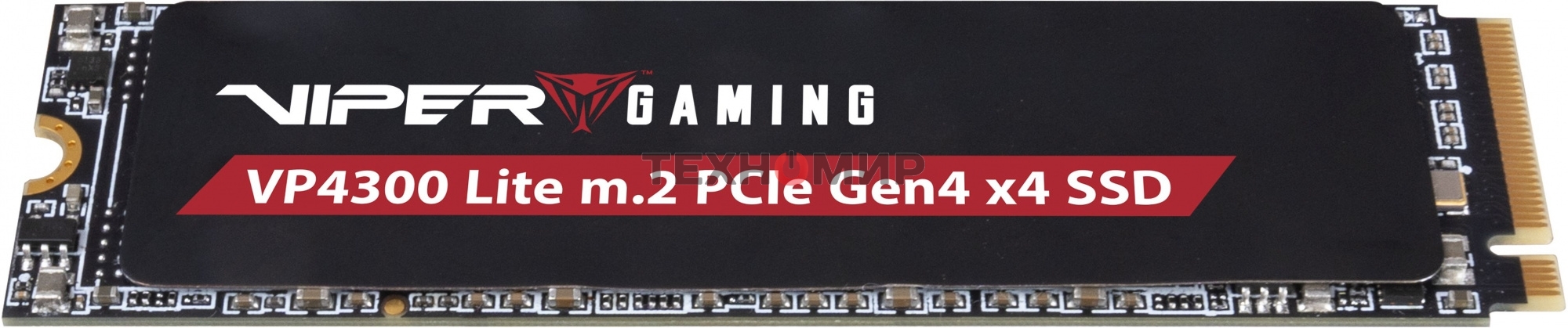 Накопитель SSD Patriot Viper VP4300 Lite, 4Tb, PCIe 4.0 x4, M.2 2280, NVMe, R/W 7400/6000, с радиатором