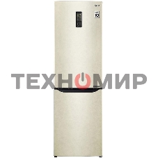 Холодильник LG GA-B419SEUL бежевый двухкамерный 223/79л морозилка снизу, No Frost
