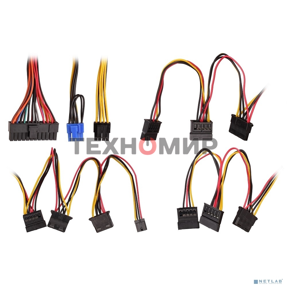 Блок питания ExeGate 550PPX RTL (EX282073RUS), 550Вт, 140мм, черный