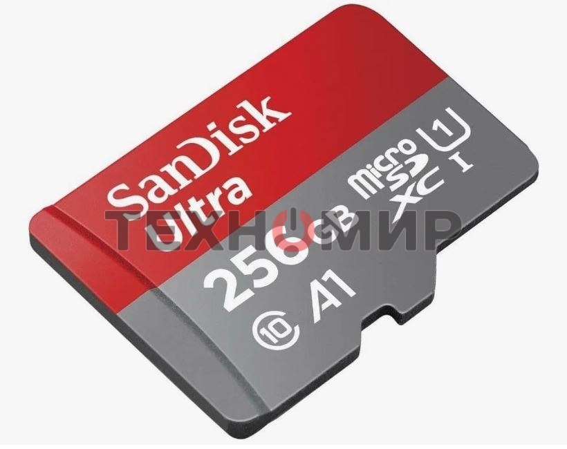 Флеш карта microSD 256Gb SanDisk microSDXC Class 10 Ultra UHS-I U1 A1 120Mb/s