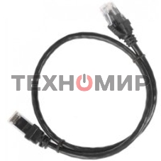Коммутационный шнур (патч-корд) ITK, cat.5e UTP, 2м, черный