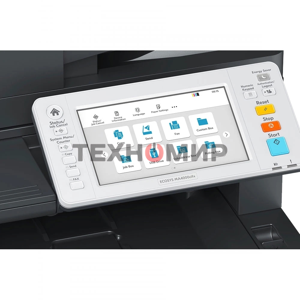 МФУ лазерное Kyocera Ecosys MA4000cix (1102Z43NL0), A4, цветной, печ. до 40 стр/мин., скан. 120 стр/мин. (ч/б) 100 стр/мин. (цвет), 1200 x 1200 dpi (печать) 600x600dpi (скан.), USB, RJ-45, Air Print, Mopria