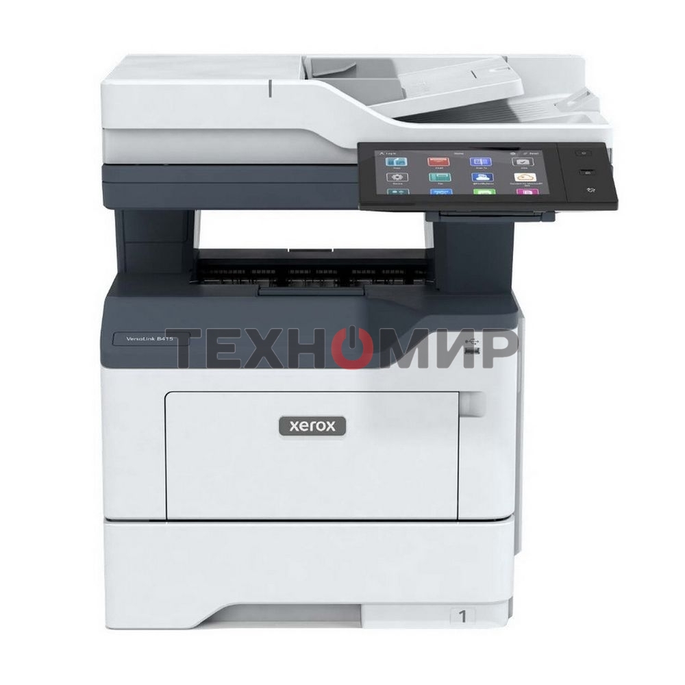 МФУ лазерное Xerox Versalink B415DN (B415V DN), A4, ч/б, печ. до 47 стр/мин., скан. 98 стр/мин., 1200 x 1200 dpi (печ.), 600x600dpi (скан.), USB, RJ-45, NFC