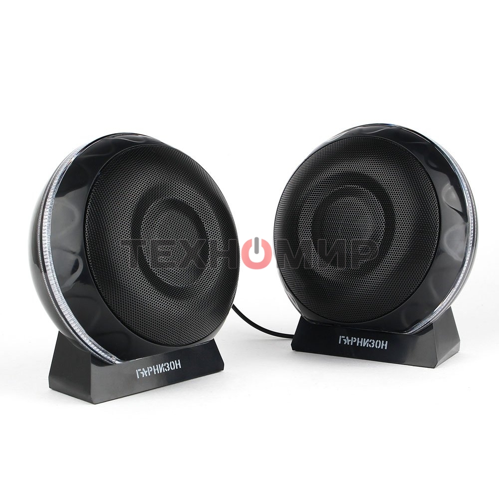 Акустическая система 2.0 Гарнизон GSP-150, черный, 6 Вт, FTB-динамики, материал- пластик, USB - питание