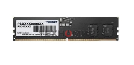 Оперативная память Patriot Signature, DDR5, 16GB (1x16 GB), 5200 MHz, CL42, DIMM