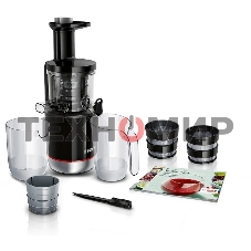Соковыжималка шнековая Bosch MESM731M черный