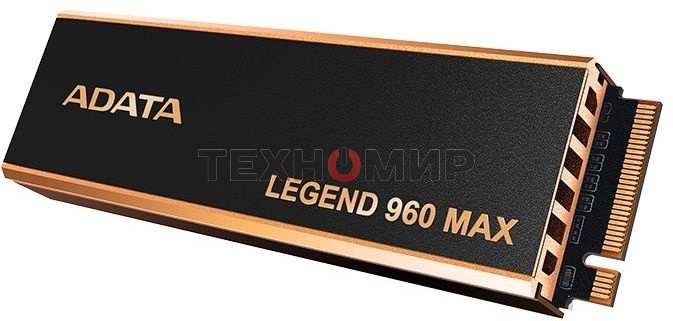 Накопитель SSD ADATA LEGEND 960 MAX, 4Tb, M.2 2280, PCIe 4.0 x4, NVMe, R/W 7400/6800, с радиатором