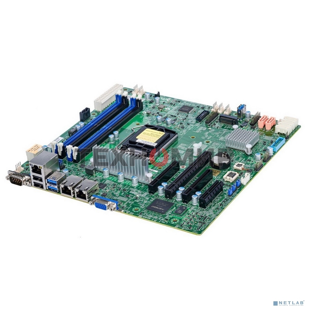 Материнская плата Supermicro MBD-X12STL-F-B, LGA1200, Intel C252, 4xDDR4, 6xSATA, 1xM.2 (PCIe 3.0 x4), 1xPCIe 4.0 x16, 2xPCIe 4.0 x8, 1xPCIe 4.0 x4, 2xLAN, mATX