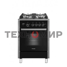 Плита газовая Gefest ПГ 6700-04 черный, конфорок 4 шт, духовка 52 л, 60 см x 85 см x 60 см
