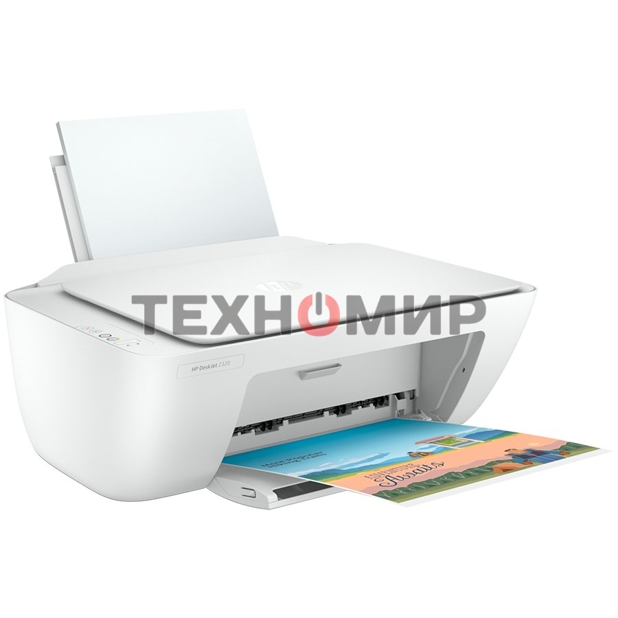МФУ струйное HP DeskJet 2320 (7WN42B), A4, цветной, печ. до 7.5 стр/мин. (ч/б) до 5.5 стр/мин. (цвет), 1200 x 1200 dpi (ч/б) 4800 x 1200 dpi (цвет), USB