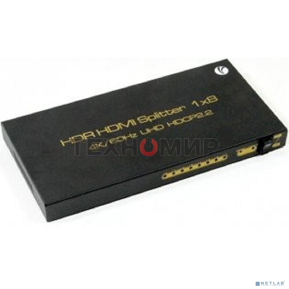 Разветвитель VCOM HDMI Spliitter 1=>8 2.0v