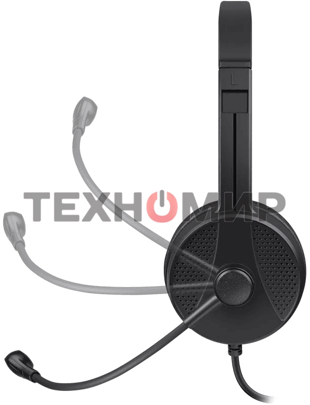 Гарнитура проводная Defender Tune 160 (черный, провод 1.8 м)