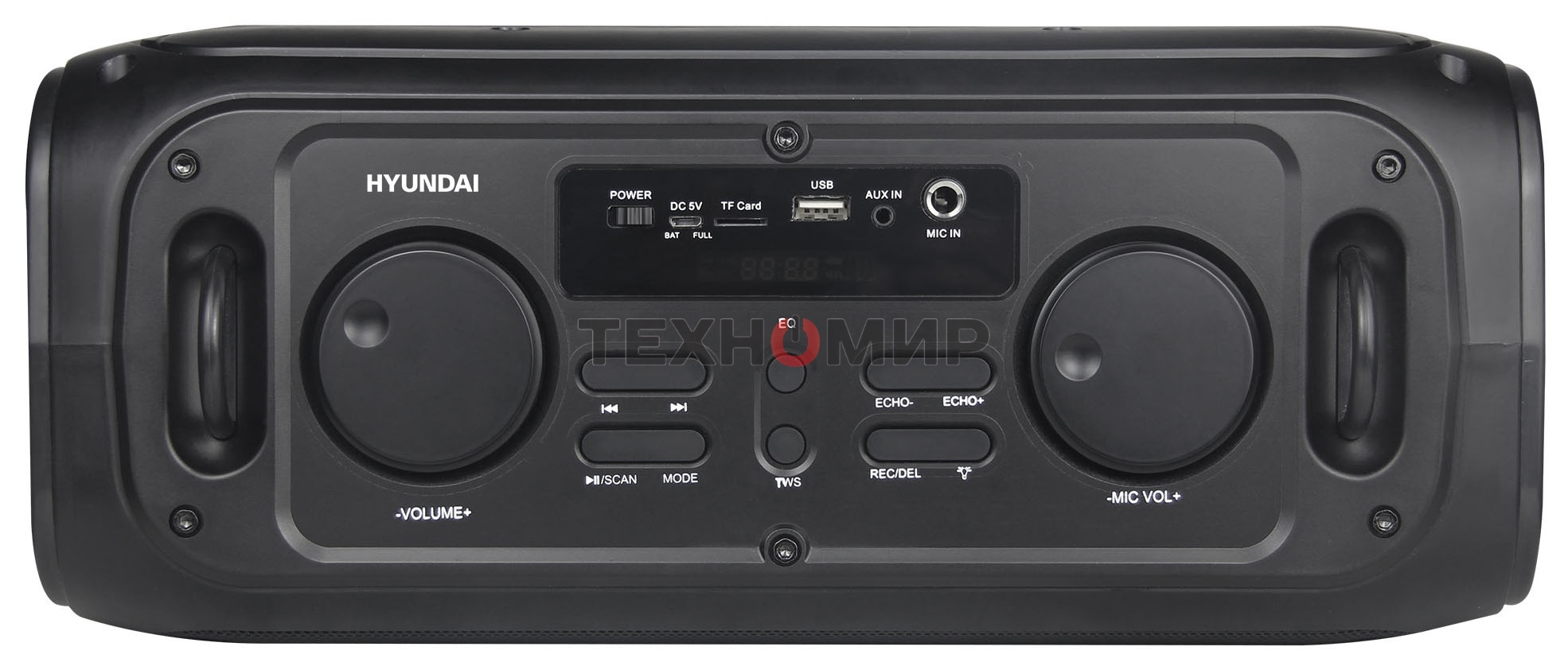 Портативная колонка Hyundai H-PS1030 черный/черный 40 Вт 2.0 BT 10м 3600mAh