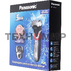 Электробритва сетчатая Panasonic ES-RT77-S520 реж.эл.:3 питан.:аккум. серебристый/черный