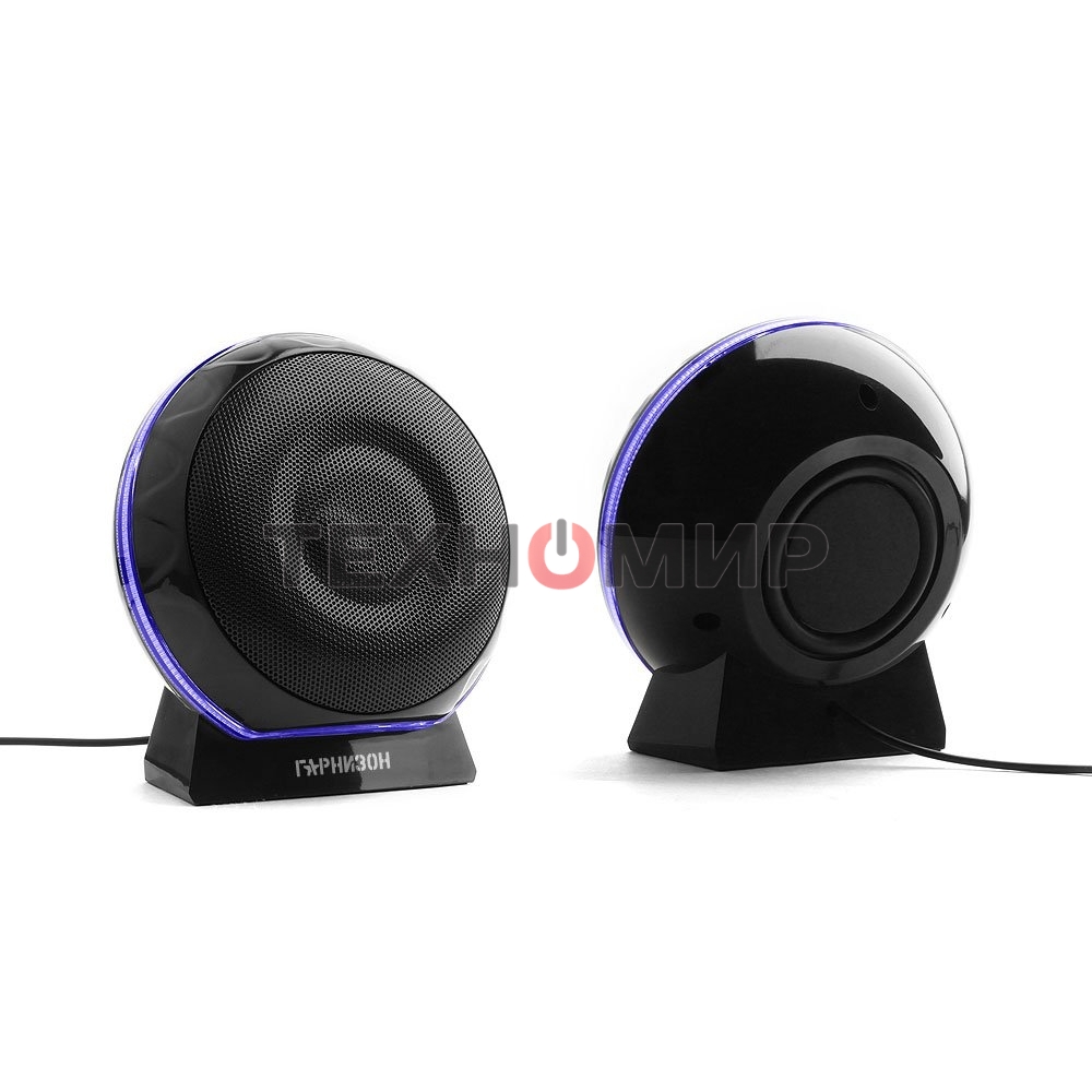 Акустическая система 2.0 Гарнизон GSP-150, черный, 6 Вт, FTB-динамики, материал- пластик, USB - питание