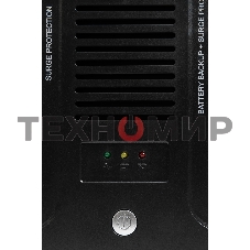 Источник бесперебойного питания SMARTWATT UPS SAFE PRO 1000 черный 1000/600 ВА/Вт, линейно-интерактивный, напольный/настенный, LED индикация, Shuko CEE7/4 - 8 шт. (4 шт. с резервным питанием, 4 шт. - сетевой фильтр)