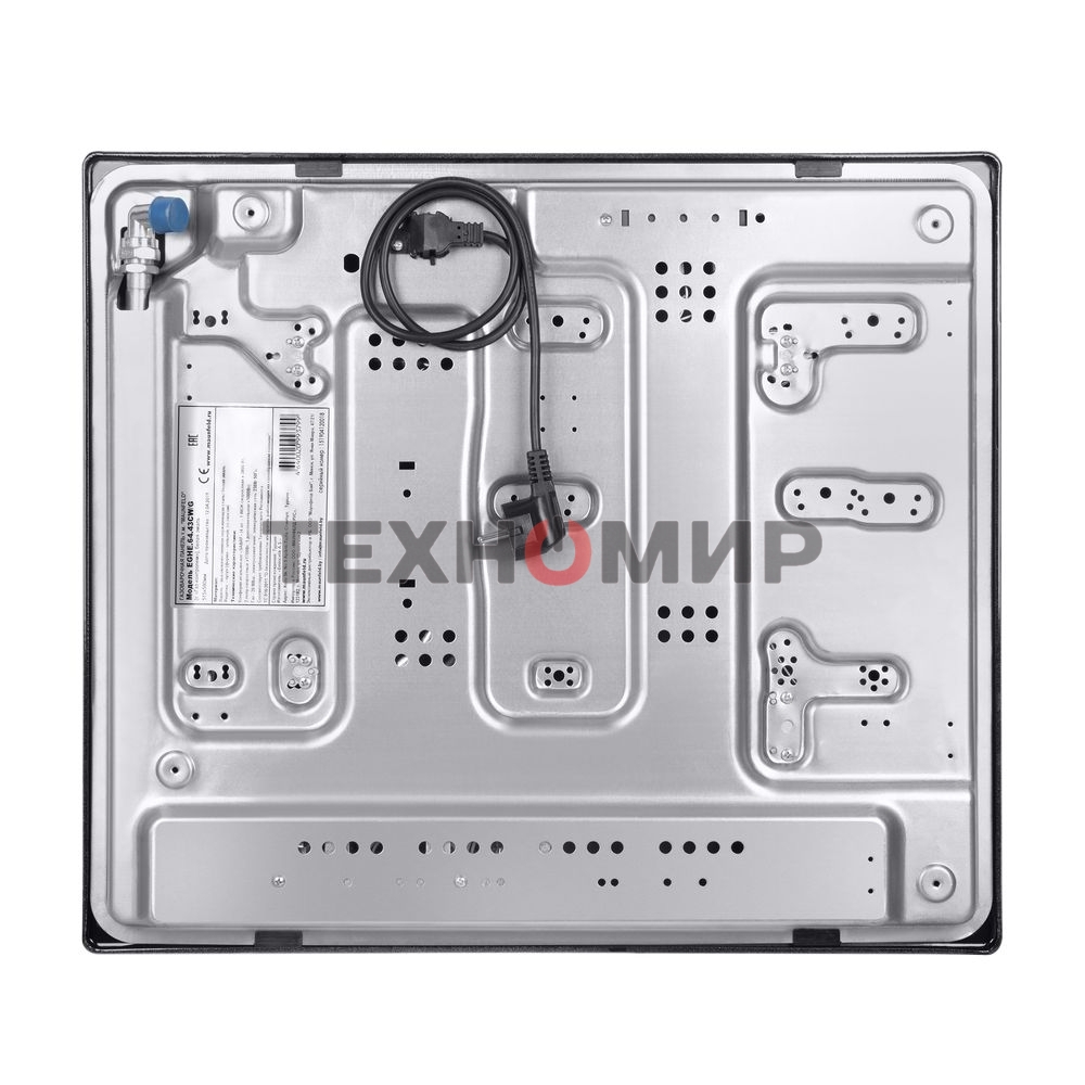 Газовая варочная панель Maunfeld EGHE.64.43CW/G, 4 конфорки, эмалированная сталь, белый