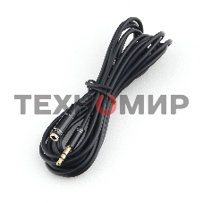 Кабель аудио удлинительный Cablexpert CCAB-02-35MF-3MB. 3.5 Jack (M)/3.5 Jack (F), черный, 3м, блистер