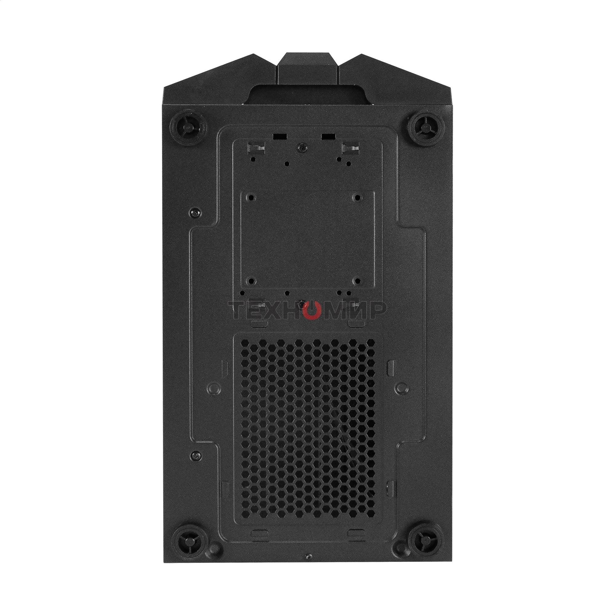 Компьютерный корпус Miditower ExeGate EVO-9205 (ATX, без БП, с окном, 1*USB+1*USB 3.0, аудио, 3 вент. 12см с RGb подсветкой)