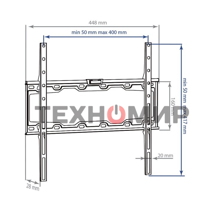 Кронштейн для LED/LCD телевизоров Kromax ELEMENT-3 черный