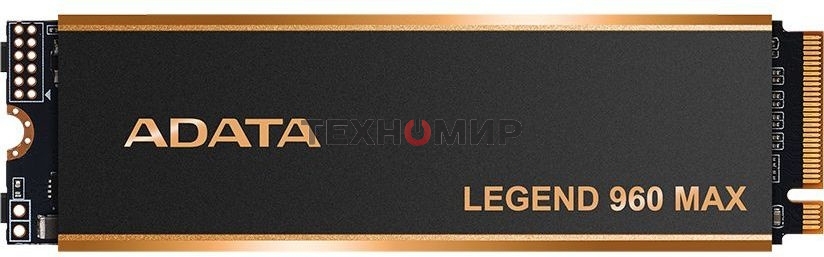 Накопитель SSD ADATA LEGEND 960 MAX, 4Tb, M.2 2280, PCIe 4.0 x4, NVMe, R/W 7400/6800, с радиатором
