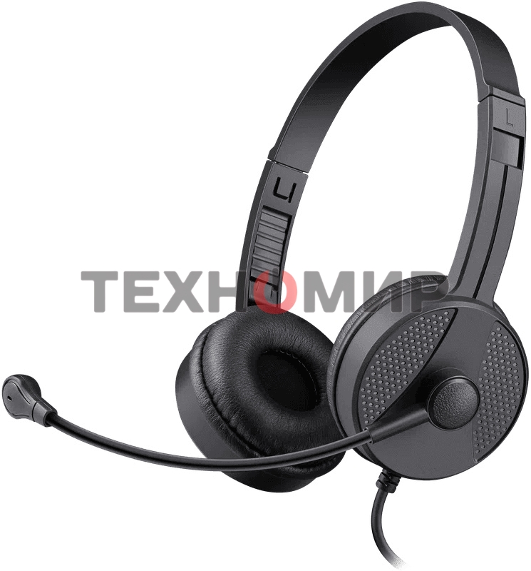 Гарнитура проводная Defender Tune 160 (черный, провод 1.8 м)