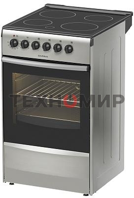 Плита электрическая Darina 1B EC 341 606 silver серебристый/черный, конфорок 4 шт, духовка 50 л, 50 см x 85 см x 56 см