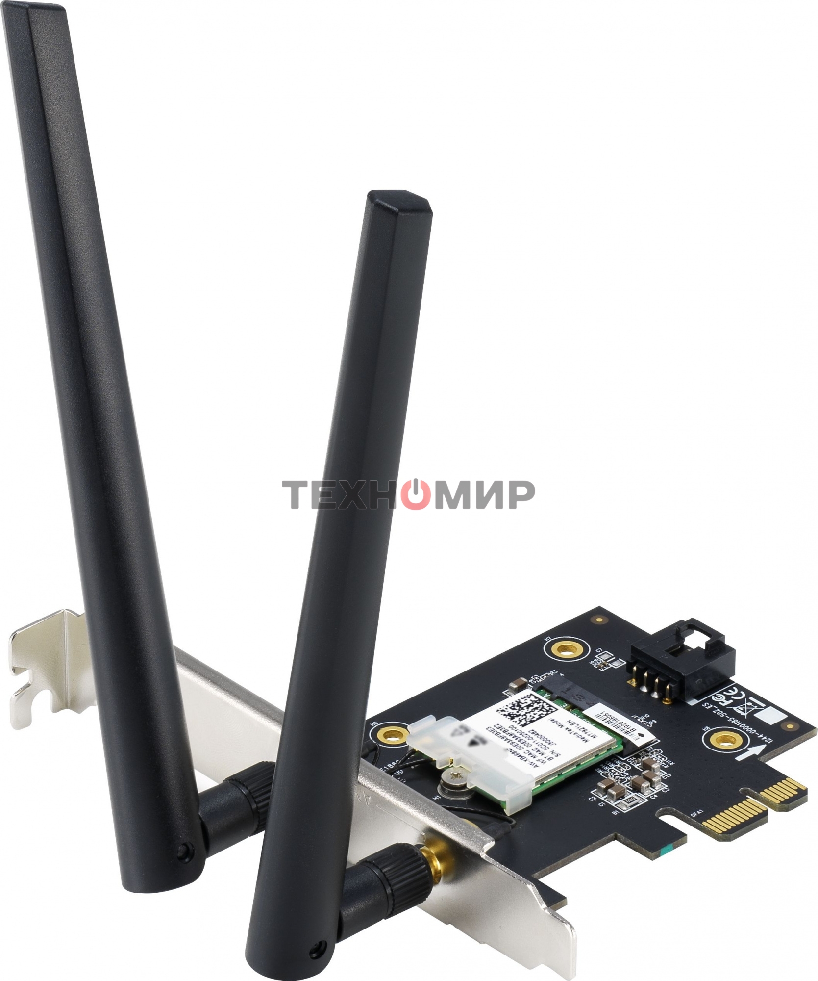 Сетевой адаптер ASUS PCE-AX1800 WIFI 802.11ax, 2402 + 574Mbpsб PCI-E Adapter, 2 антенны; 90IG07A0-MO0B00