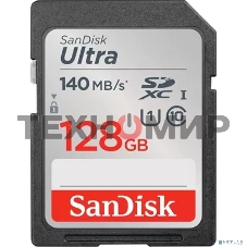 Флеш карта SD 128Gb SanDisk SDXC Class 10 UHS-I Ultra 140Mb/s