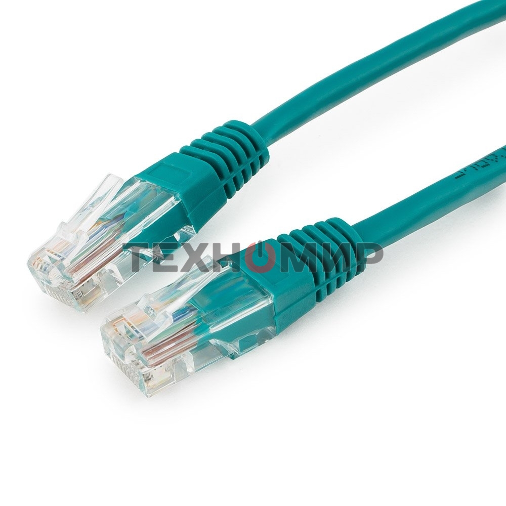 Патч-корд UTP Cablexpert cat.5e 0.25м, литой, многожильный, зеленый